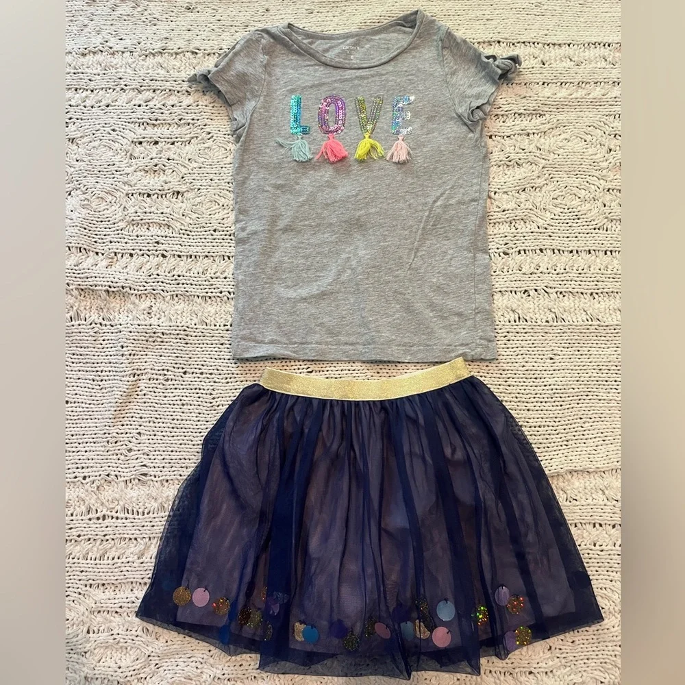 Carters tutu outfit, size 7/8